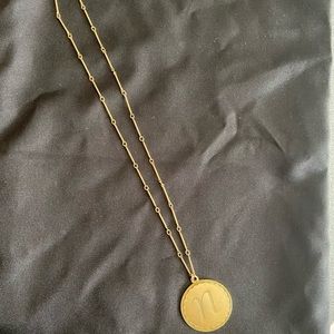 Anthropologie Gold Pendant Necklace